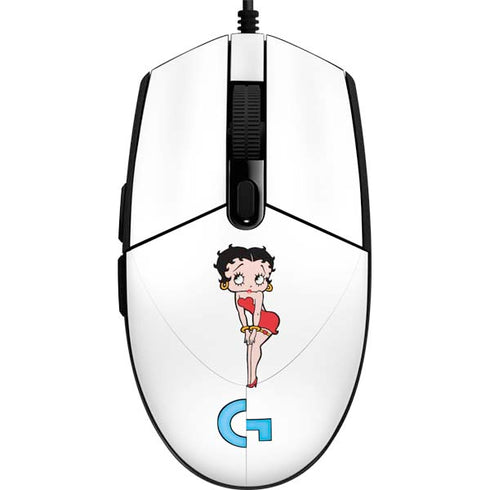 Betty Boop Pose G203 Prodigy RGB Wired Gaming Mouse Skin
